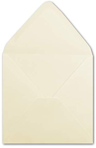 25 Quadratische Briefumschläge Creme 16,0 x 16,0 cm 100 g/m² Nassklebung Post-Umschläge ohne Fenster ideal für Weihnachten Grußkarten Einladungen von Ihrem Glüxx-Agent
