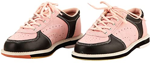 Kvinnors Bowling Skor Kids Aldult Läder Bowlingskor Andningsbar Buffer Unisex,Pink,37 EU