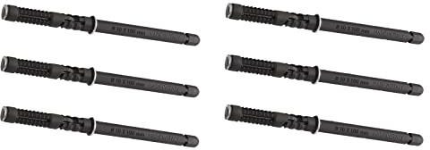 Gedotec Tablarträger Stahl braun verzinkt - CLEAR | 6 Stück Regalträger Metall - Schwerlastträger | Regalhalterung Wand-Montage | Regal-Bodenträger unsichtbar | Wandregalträger verzinkt (10x145 mm)
