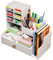 Verbesserter Schreibtisch-Organizer mit Schublade, weißer Stiftehalter, Schreibtisch-Organizer für Zuhause, Büro und Schule