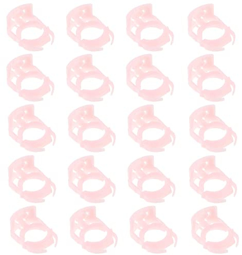 SG Store 20pcs Clips de Retenue Conduite de Carburant Voiture 7L3Z9S317B Clip de Fixation Guide de Tuyau en Plastique Pièces de Rechange Conduite de Carburant Automobile, Rose