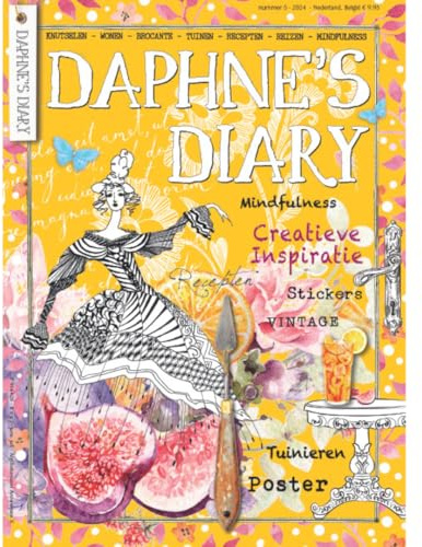 Daphne's Diary Magazine #5 2024 (NEDERLÄNDISK) | Kreativt hantverk arbetsbok | interaktiv dagbok tidskrift för mindful, målning, konst, matlagning, resor | Full av kreativ inspiration