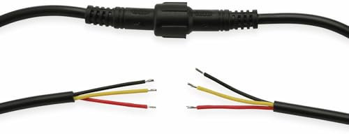 Unbekannt Wasserdichtes Steckverbindungsset, Stecker/Kupplung, 2 m, 3-polig