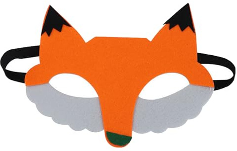 Jtnohx Filt djurmasker, 10 st halloween mask, djurkostym för födelsedagsfest tillbehör