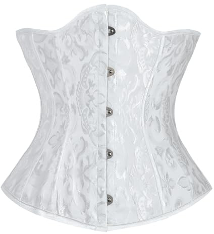 OPLERT Corset à lacets en satin sous la poitrine pour femme, serre-taille sous la poitrine, haut gainant, buste