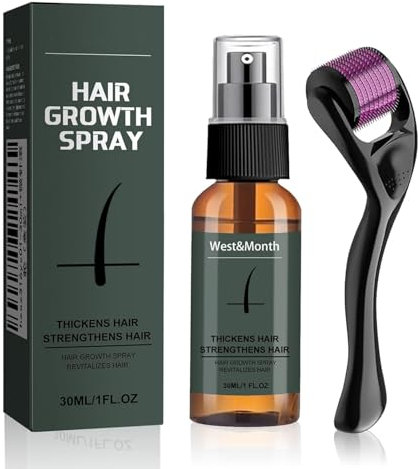 Kit Crescita Barba Uomo, Kit per la Crescita Della Barba, 0,5 mm Beard Roller, Siero Per La Crescita Della Barba 30ml, Stimola la Crescita di Barba per una Rapida Crescita e Lspessimento Della Barba