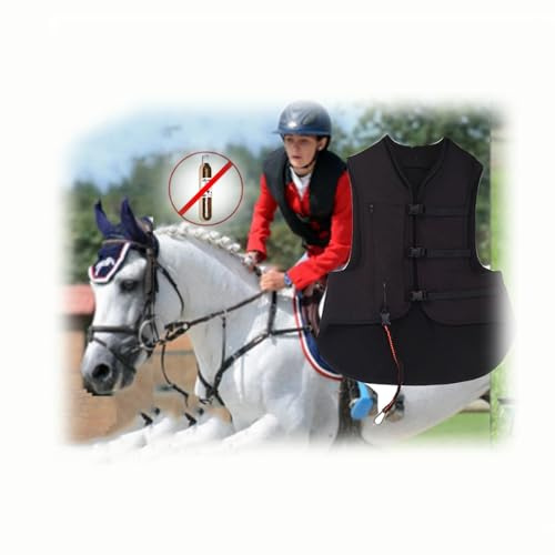 Airbag-Reitweste for Damen Mit Nacken-/Steißbein-/Körper-Airbag 0,1S Trigger-Airbag-Reit-Airbag-Jacke(M)