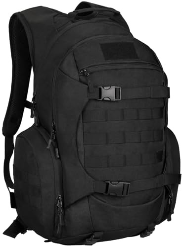 YuanWen Sac à dos tactique 50 L, sac à dos militaire avec système MOLLE, sac à dos de randonnée résistant à l'eau pour le vélo, le cyclisme, les voyages et le camping, compartiment pour ordinateur