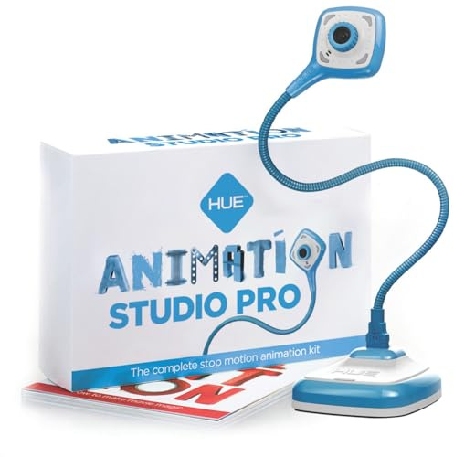 HUE Animation Studio Pro: Stop Motion Kit for Windows/macOS, Blue