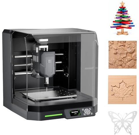 Genmitsu Cubiko Fraiseuse CNC, calibrage de l'outil par simple pression d'un bouton, mesure intelligente de la carte de hauteur pour le fraisage de circuits imprimés, convient pour métal mou, bois