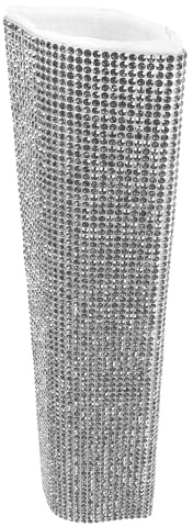 MOLUCKFU Copertura Microfono Handheld in Strass Argento Design Creativo e Protezione Elegante per Microfoni Wireless e Musica