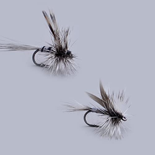 Flugfiske, torra flugor/A Dozen/Caddis fallskärm/Dorato Hare's Ear/ELK Hari/GRIFFITH'S GNAT/HEMMINGWAY/fallskärmsadams/Royal Coachman/PEG's Midge (Adams & HEMMINGWAY)