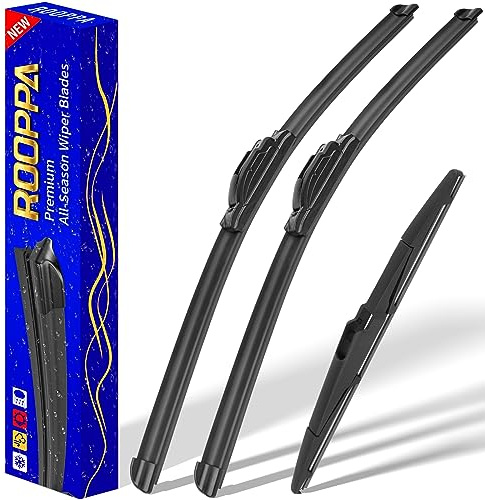3 wipers Replacement for 2017-2022 KIA Sportage/2019-2021 2022 2023 Hyundai Santa Fe, Windshield Wiper Blades Original Equipment Replacement - 26/16/11 (Set of 3) U/J HOOK