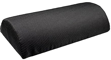 STOBOK Halbzylindrisches Fußkissen Für Büro Ergonomisches Beinkissen Fußmatte Mit Klemme Pausenmatte Fürs Homeoffice Aus Schaumstoff Waschbarer Bezug Schwarz
