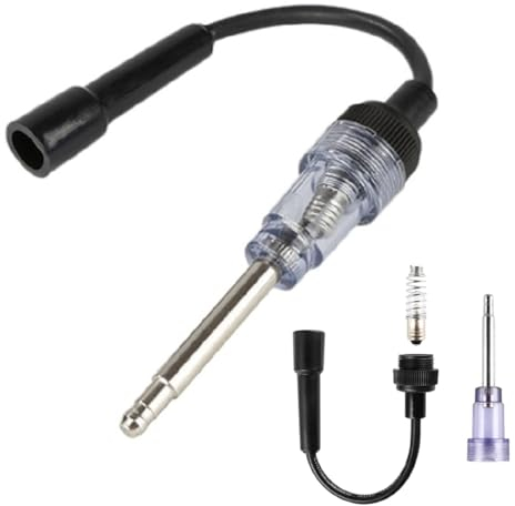 Universal Edelstahl Kunststoff Zündprüfgerät, Auto-Zündungsprüfer, Motor Zündtester, Zündkerzen Tester Inline, Zündung Prüfer, Tester Zündkerzen, für Kleine Motoren, Autos, Motorräder