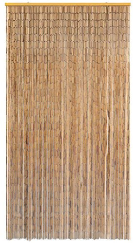 Gecheer Türvorhang Bambusvorhang Bambustürvorhang Dekovorhang Bambus 120 x 220 cm