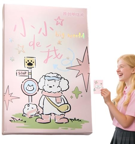 Konstnärliga postkort | Kreationskort - 30 ark skrivkort barn skola scrapbooking