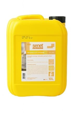 Liquide Vaisselle Citron 10L – Bidon Éco Pro Ultra Dégraissant – Formule Concentrée & Moussante – Parfum Frais – Idéal Cuisine, Restaurants, Collectivités, CHR