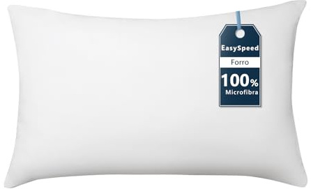 EASY SPEED Relleno de Cojin Cuadrado 40x60 cm, Inserto para Cojines Decorativos de Fibra Hueca Silicona Virgen 100%, Forro Exterior Microfibra Suave (NO TNT), para Cama, Casa, Dormitorio