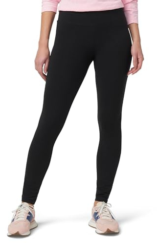 HUE womens Cotton Ultra With Wide Waistband, Assorted leggings pants, Black, Medium US