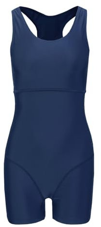 Slazenger Womens Boyleg Swimsuit Navy 4XL