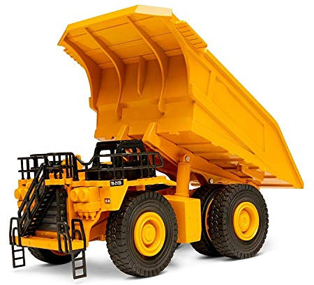 Top Race Quality Diecast Heavy Metal Construction Vehicle Models - 1:40 Scale Dump Truck Toy for Indoor and Outdoor Play for Boys Ages 3 and Up