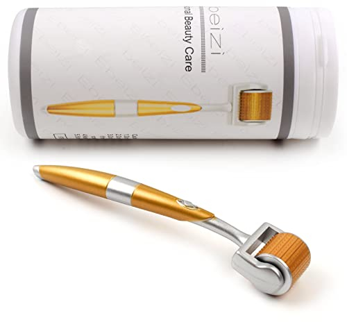 Derma Roller mit Mikro-Nadeln, Titan für Gesichts- und Körperpflege, hilft Männerbartwuchs, reduziert Haarausfall (0,5 mm)