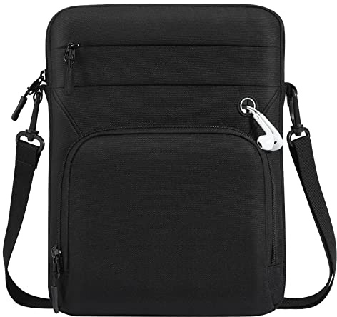 Dadanism Housse Sac pour Tablette 9-11, avec Bandoulière pour iPad 10é Gén 10,9, iPad (A16) 11, iPad Air/Pro 11, iPad 9/8/7é Gén 10,2,iPad Air 5/4,Galaxy Tab A9+ Plus 11/S9 FE, Noir
