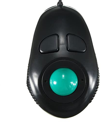 Mouse da Dito 4DB Mini Trackball Mouse, Mouse Portatile con Cavo a Mano per Controllo del Pollice per PC Computer Laptop