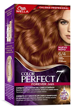 Wella Color Perfect - Tinte de Coloración Permanente para un Cabello Hidratado y Luminoso - Tono Caoba Cobrizo