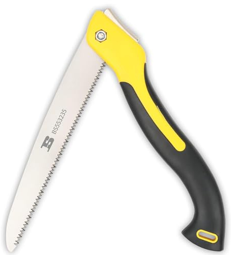 Klappsäge 250mm B BOSI TOOLS Faltbare Säge SK5 Klinge schwere tragbare faltbare Hand Beschneidung Säge Handsägefür Camping Beschneidung Trimmen Gartenarbeit Jagd und Holzbearbeitung