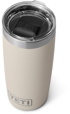 YETI Rambler 10 oz Tumbler, Stainless Steel, Vacuum Insulated with MagSlider Lid, Cape Taupe