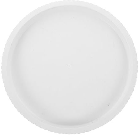 TOYANDONA Plateau Roulant pour Plantes D’intérieur Et Extérieur avec roulettes Multidirectionnelles, Support Plastique Épais De 25 Cm, Bac à Fleurs Mobile Blanc pour Pots Lourds