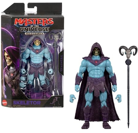 Masters of the Universe Chronicles - Skeletor, action figure del cattivo del film del 2026 in scala 1:12, ispirato a Jared Leto con design accurato e scettro Havoc incluso, 6+ anni, JKJ23
