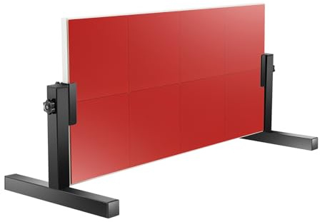 HUOMMGS Bordtennis returbräda justerbar höjd/vinkel ping pong rebounder professionell bordtennis rebound bordsmodell backstudsbräda med 8 gummiblock och 2 golvstöd för skola