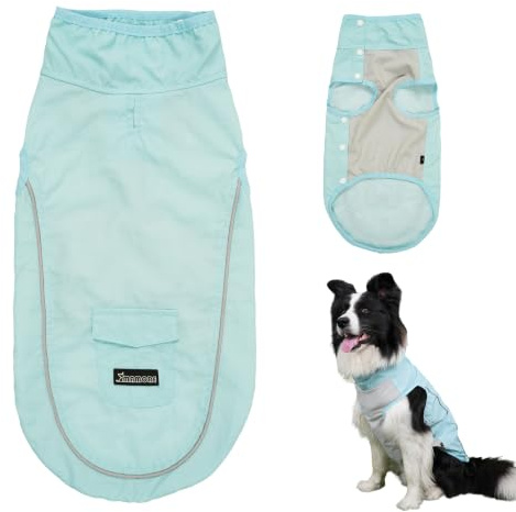 MAMORE Dog Sunblock Shirt UPF50+ UV Protection Dog Clothes Summer Breathable Lightweight Water Repellent Sun Coat for Large Medium Dogs Outdoor