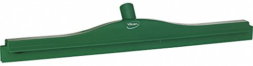 Vikan Squeegee,Ultra Hygiene,Dbl Blade,24,PP/RB,GN, 7714, Green