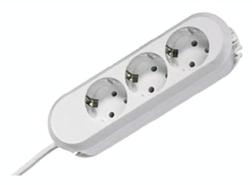 Bachmann 385.270 SMARTLINE kontaktdon smart 3 x skyddande kontaktuttag vit utan kontakt