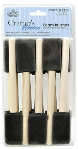 Royal Brush RFOMW Foam Brushes, 1