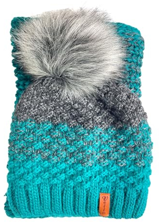 bags & more JOY 2 teiliges Damen Winterset Schal Mütze kuschelweiches Set (petrol blau VEILO 36.64)