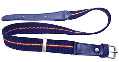 Tiendas LGP - Cinturón para Niños Bandera de España Azul, Rojo y Gualda, Elasticos, Infantiles