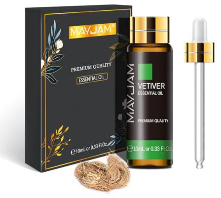 MAYJAM Vetiver Essential Oil 10ML - Premium Diffuser Oil