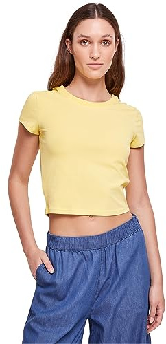 Urban Classics dam Dam Stretch Jersey Cropped Tee T-tröja