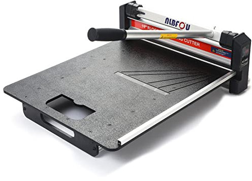 Nlbfou Taglierino per pavimenti da 45,7 cm, taglia assi in vinile, laminato, rivestimenti, pavimenti in gomma, VCT, LVT, SPC, PVC, LVP, WPC e altro ancora