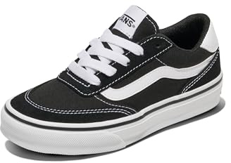 Vans Brooklyn Ls Sneaker, Suede Canvas Black White, 11.5 UK Child