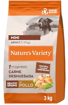 Nature's Variety Healthy Grains - Pienso para Perros Mini Adultos con Pollo deshuesado - 3kg