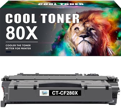 80X CF280X Toner Kompatibel für HP Pro 400 MFP M425dn MFP M425dw M425 M401 Pro M401a M401dw M401dn M401n M401dne M401d CF280X 80X Schwarz, 1-Pack