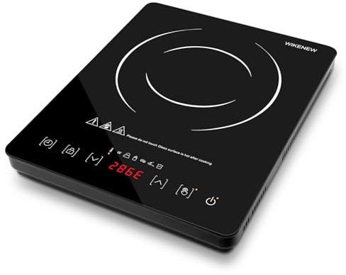 Electric hot plate 120°F~465°F Crystal Glass Surface Countertop Electric Cooktop1800W Automatic heat reduction and timer feature Easy to Clean Hot Plates for Cooking kitchen burner electric