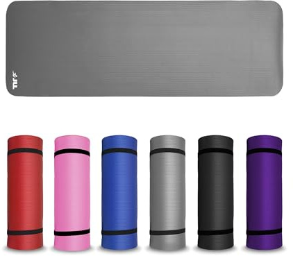 JLL Yoga Mat Multi-Size Extra Thick Exercise Mats Foam Pilates Mat for Home | 6mm/10mm, Multiple Colors, Non-Slip Texture,Tear-Resistant & Lightweight, Versatile, Floor Workouts, Fitness Mat
