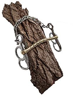 Esposita Postkandare, 2 Ringe, Stange einseitig geriffelt 8,5cm